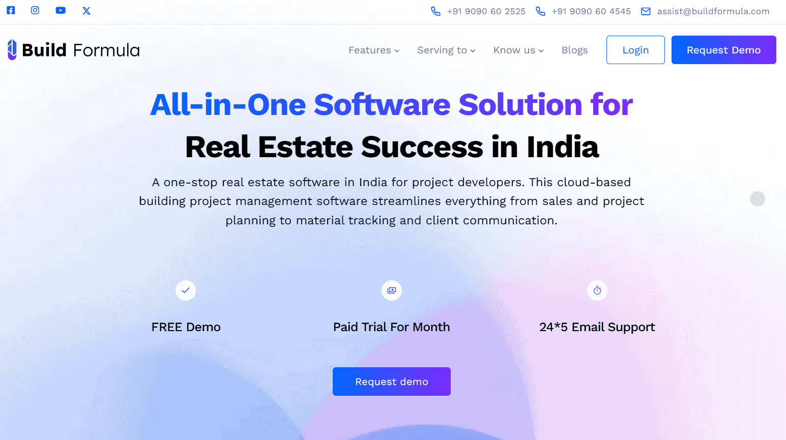 Build Formula website screenshot